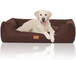 Hundebett Lotte mit Handwebcharakter Braun - 85 x 25 x 120 cm