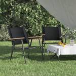 Campingstuhl 3029546 (2er Set) Schwarz - 55 x 78 cm