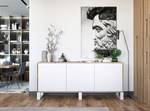 Sideboard APOLLO Eiche Wotan Dekor - Weiß