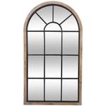 Große Spiegelfensterwand, Wandspiegel Beige - Holzwerkstoff - 2 x 107 x 60 cm
