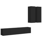 TV-Schrank 4er Set D407 Schwarz - 80 x 30 cm