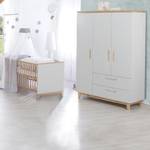 Set de chambre bébé Caro 3 pcs Gris - Bois manufacturé