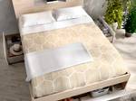 Bettrahmen LEANDRE Beige - Holzwerkstoff - 149 x 95 x 218 cm