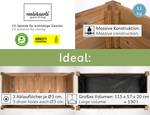 Hochbeet Growy1 Braun - Massivholz - Holzart/Dekor - 121 x 75 x 63 cm