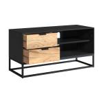 Meuble TV Jakson Marron - Bois massif - 90 x 45 x 90 cm