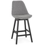 Tabouret De Bar MORISS Noir - Multicolore - Chêne foncé