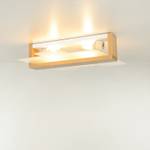 Deckenlampe LEDA Weiß - Holzwerkstoff - 43 x 12 x 43 cm