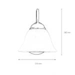 Wandlampe ATHEN 15 x 18 x 25 cm