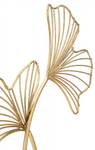 Blumenpaneel Gold - Metall - 12 x 44 x 35 cm
