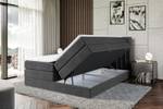 Boxspringbett IDRIKO KING Schwarz - Breite: 200 cm