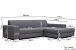 Ecksofa MISTRO Gelb - Ecke davorstehend links