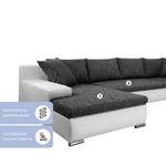 Ecksofa Boca U Form Schwarz - Breite: 150 cm