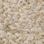 Tapis rond JUTERON Beige - Fibres naturelles - 80 x 4 x 80 cm