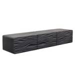 Sideboard WAVE Schwarz - Massivholz - Holzart/Dekor - 160 x 30 x 38 cm