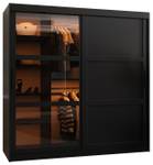 ARMOIRE À PORTES COULISSANTES DOME Largeur : 180 cm - Noir