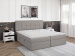 Boxspringbett Mokpo Hellgrau - Breite: 144 cm