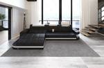 Leder Ecksofa Wave schwarz-wei脽