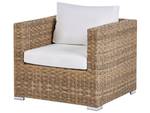 Lounge Set XXL 7-tlg Braun - Cremeweiß - Weiß