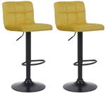 Tabouret de bar Feni Lot de 2 Jaune