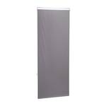 Duschrollo grau Grau - Metall - Kunststoff - 60 x 240 x 5 cm