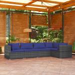 Garten-Lounge-Set (5-teilig) 3013632-16 Blau - Dunkelblau - Grau