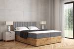 Boxspringbett LOLLY3 Grau - Breite: 149 cm - H3