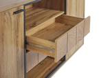 Sideboard BOISO Schwarz - Braun - Holzwerkstoff - 158 x 89 x 40 cm