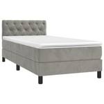 Boxspringbett 3017268-16 Hellgrau - 80 x 203 cm