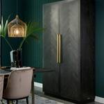 Armoire 5th Avenue Noir - Bois massif - 127 x 232 x 50 cm