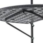 Table de balcon Cicala suspendue Gris - Métal - 60 x 84 x 64 cm