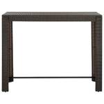 Bartisch 3005005 Braun - Kunststoff - Polyrattan - 61 x 111 x 141 cm