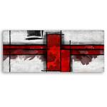 KUNSTDRUCK Crimson Crossroads 90 x 30 cm