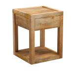 Table de chevet Jakarta Marron - Bois massif - 38 x 50 x 38 cm