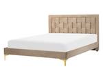 Doppelbett LIMOUX Beige - Taupe - 147 x 96 cm