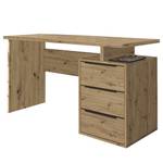 Schreibtisch ARTI mit Schubladen Braun - Holzwerkstoff - 138 x 76 x 60 cm