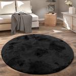 Hochflor-Teppich Soft 380 Schwarz - 120 x 120 cm