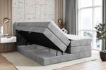 Boxspringbett IDRIKO KING Grau - Breite: 200 cm