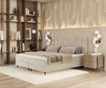 Boxspringbett Kobbe Beige - Breite: 160 cm