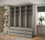 Vestiaire Inova 1 Z16 Doré - Gris - Bois manufacturé - Bois massif - 200 x 237 x 47 cm