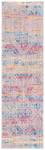 Innenteppich Laila BRISTOL Grau - Pink - Textil - 70 x 1 x 245 cm