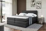 Boxspringbett EDITA KING Hochglanz Schwarz - Breite: 120 cm