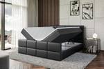 Boxspringbett ARDENI-Z Hochglanz Schwarz - Breite: 140 cm - H3