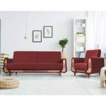 GUSTAVO Sofa 3-Sitzer Bordeaux