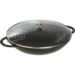 Pfannen Woks 405093980 405093980 Schwarz - Glas - 37 x 1 x 37 cm