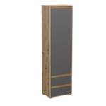 Kleiderschrank Torino Braun - Holz teilmassiv - 54 x 190 x 35 cm