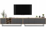 Tv-Lowboard Loft APOLLO Graphit - Eiche Wotan Dekor