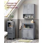 Badezimmerschrank Phnom Penh Grau - Holzwerkstoff - 30 x 82 x 30 cm