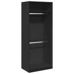 Kleiderschrank 298537-6 Schwarz - Breite: 80 cm