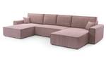 Polstersofa in U-Form MANGUSSI Hellrosa - Pink