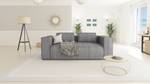 Cord Sofa 2 sitzer Rouen Hellgrau